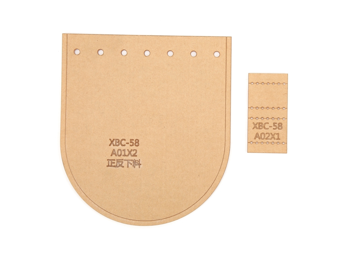Plantilla De Cartera De Acrílico Transparente Con Capa Protectora Para Trabajos En Cuero.