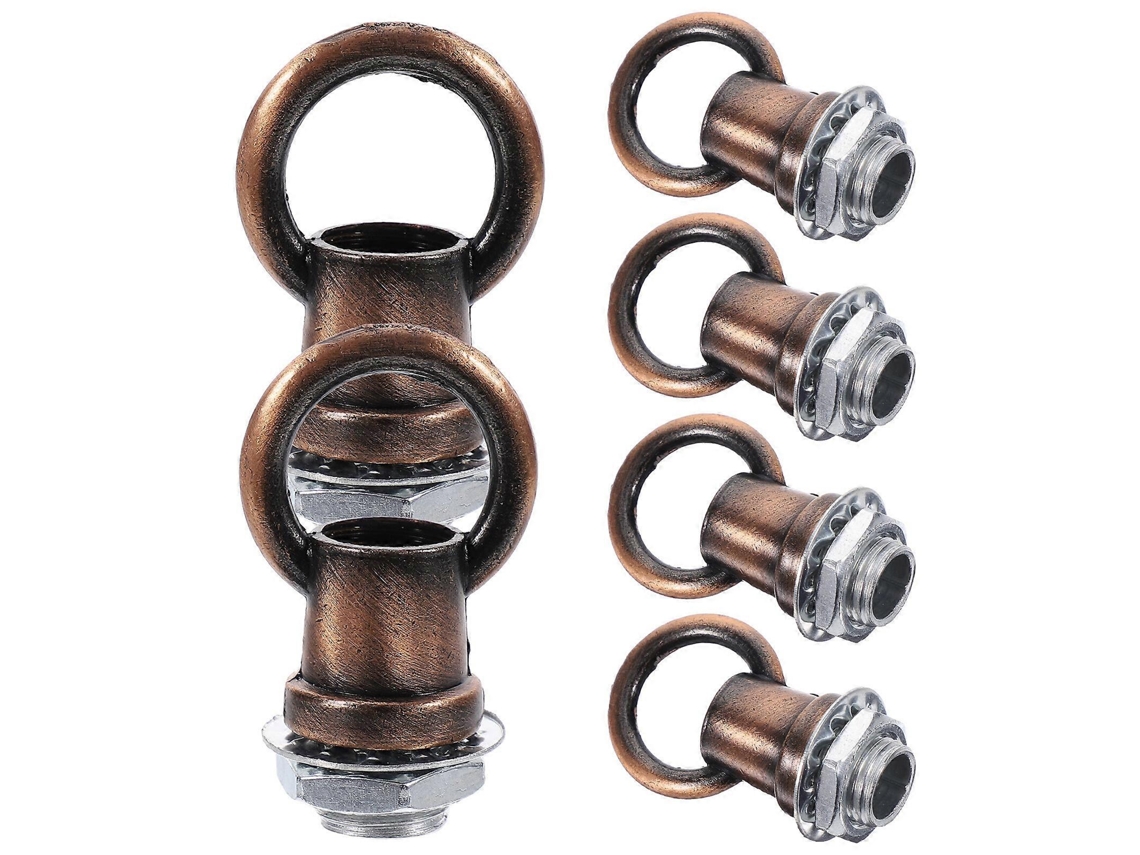 Rebe-6pcs Ganchos Ojos Anillos Para Lámparas De Techo Fixture Piezas De Iluminación De Zinc Aleación Y Hierro 2x4cm Como Se Muestra 2