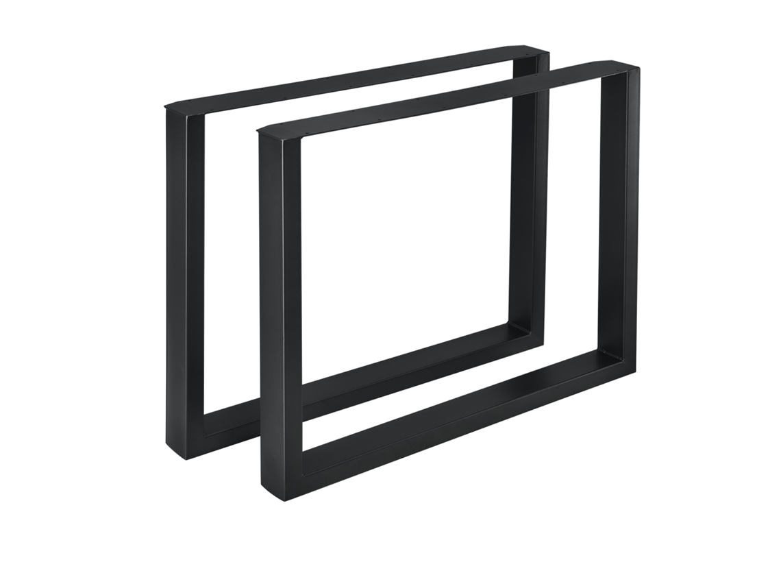 Juego de 2 Patas de Mesa [EN.CASA] Makers (Acero - 90 x 72 cm - Negro)