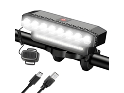 Luz de bicicleta 28 LED USB recargable faro de bicicleta con bocina 7 modos impermeable luces de bicicleta súper brillantes para montar de n IKIKSO