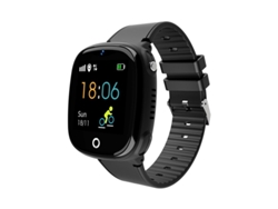 Pulsera Deportiva para Niños Posicionamiento GPS IP67 Impermeable para Niños Seguro Android Ios Negro