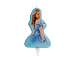 Vela de cumpleaños de Cenicienta Dekora de 8 cm, decoración mixta para fiestas