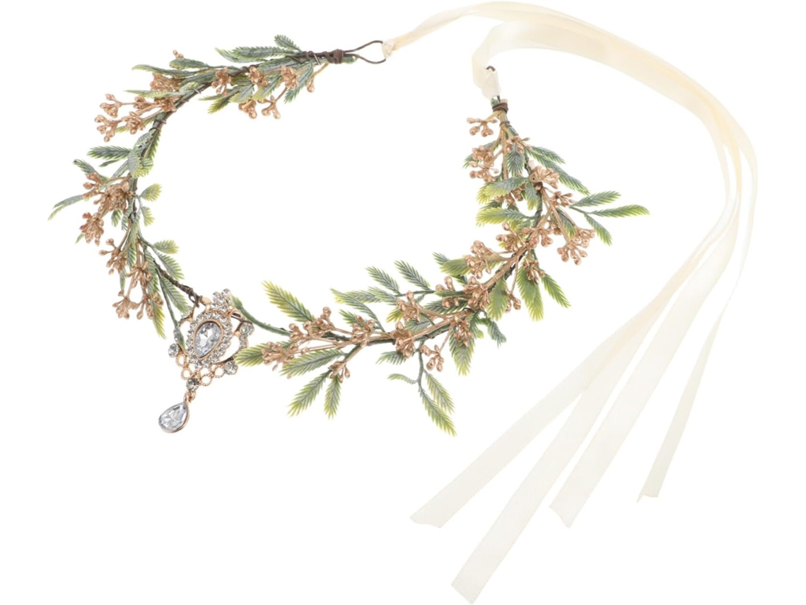 Acessório Feminino Leve E Confortável Em Resina, Com Design Em Forma De Gota V Para A Testa.