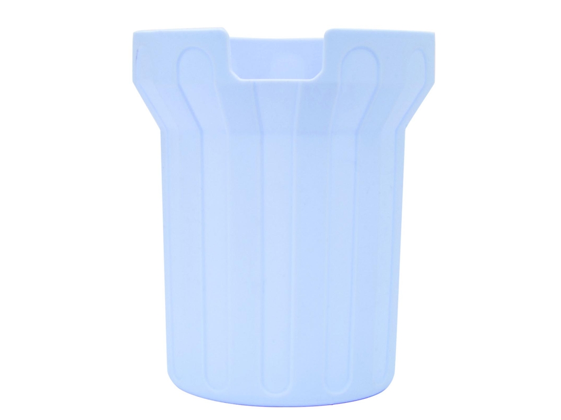 Elegante Portavasos De Silicona Antideslizante Y Antirruido Con Funda De Silicona Azul Claro.