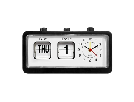 Reloj despertador, retro - negro