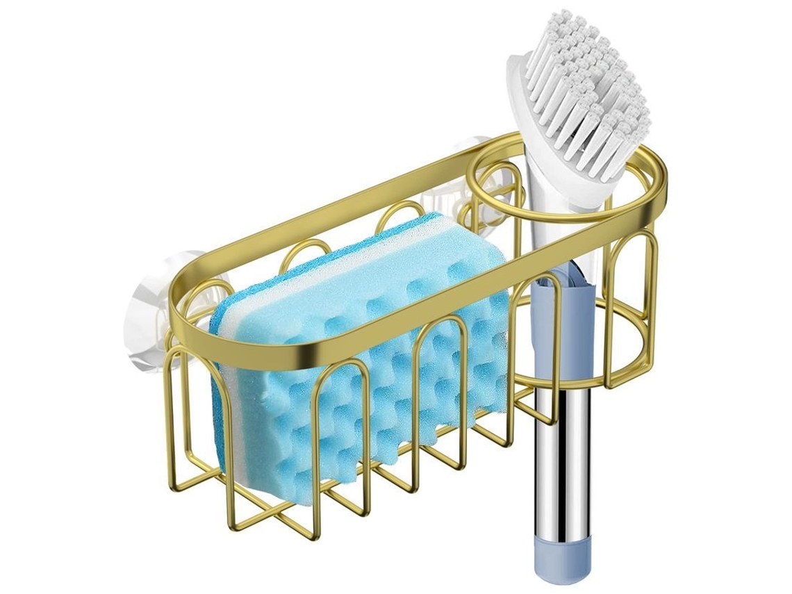 2026zentro-portavasos De Esponja 2 En 1 Para Fregadero De Cocina Con Ventosa Resistente Al Óxido