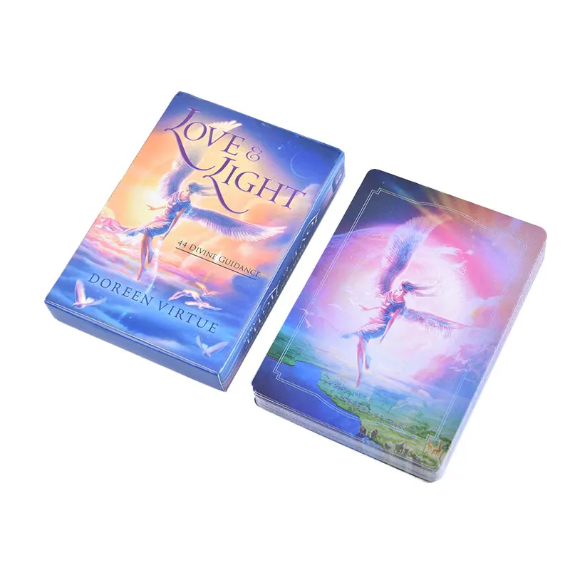 44 Cartas Del Oráculo Del Tarot "luz De Amor Y Guía Divina" (inglés)