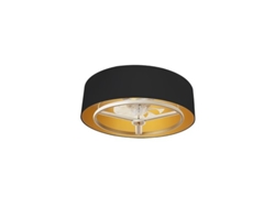 Ventilador Dc Anuska 60w Negro/oro-oro 70d 8 Aspas 6 velocidades 5100lm 3 Colores Remoto,memoria,regulador de intensidad,tempori FABRILAMP