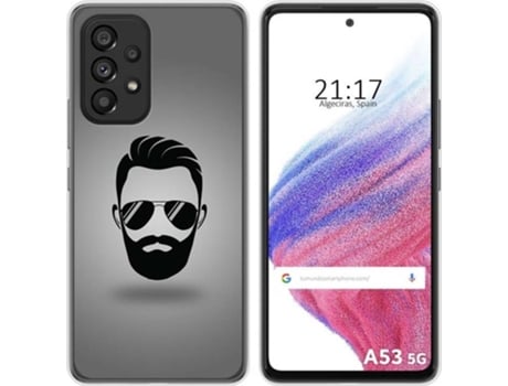 Carcasa para Samsung Galaxy A53 5G TUMUNDOSMARTPHONE Dibujos Barba Multicolor