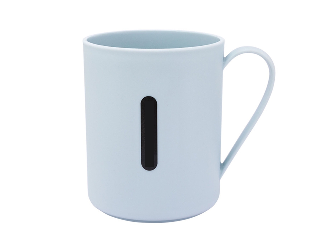 Vaso Minimalista Anticaída Para Cepillo De Dientes Con Asa Para Estudiantes Y Baños - Azul