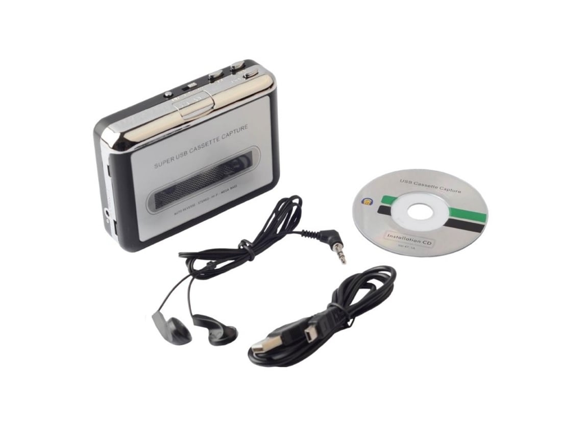 Convertidor Digital De Casete A Usb, Grabación De Audio Y Radio Fm, Reproductor De Casetes.
