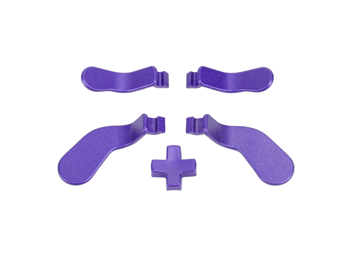 Juego De 5 Piezas De Palancas Y Cruceta De Acero Inoxidable Para El Mando Elite Series 2 Y Núcleo Morado Oscuro.