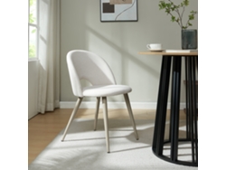 Juego De 6 Sillas De Comedor Karijoki Textil 77x50x55 Cm Beige en.casa