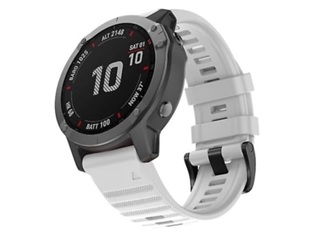 Correa De Reloj Inteligente Para Garmin Fenix 6X 26 Mm Correa De Silicona Para Reloj Inteligente Correa Blanca VENISYMLIS