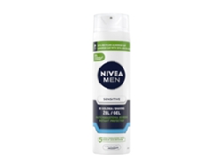 Gel de afeitar suave y delicado para hombres 200 ml Diseñado para pieles sensibles, reduce la irritación con la fórmula calmante de Nivea