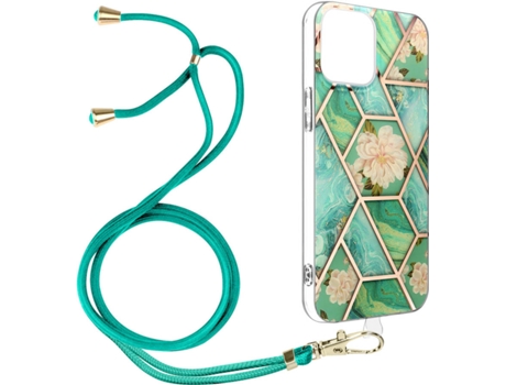 Funda Apple iPhone 12 Pro Max AVIZAR Geométrico con Correa (Azul)
