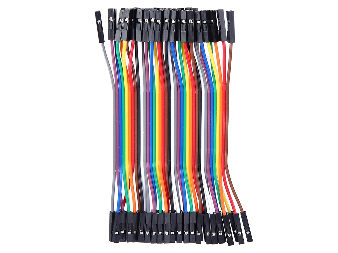 10 Piezas Cable Jump Multicolor Hembra A Hembra Para Electrónica Consumidor