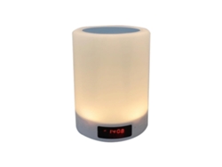 Luz Nocturna Táctil Con Altavoz Bluetooth, Iluminación Led Y Radio Reloj Multifuncional.
