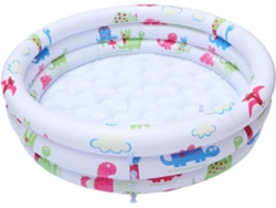Piscina Inflable Redonda Para Familiar Con Bomba Bebés Jardín O Patio