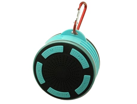 CHRONUS FSYX230213 Altavoces Bluetooth, Altavoz de Ducha con Luces LED de Colores y Radio FM, Verde