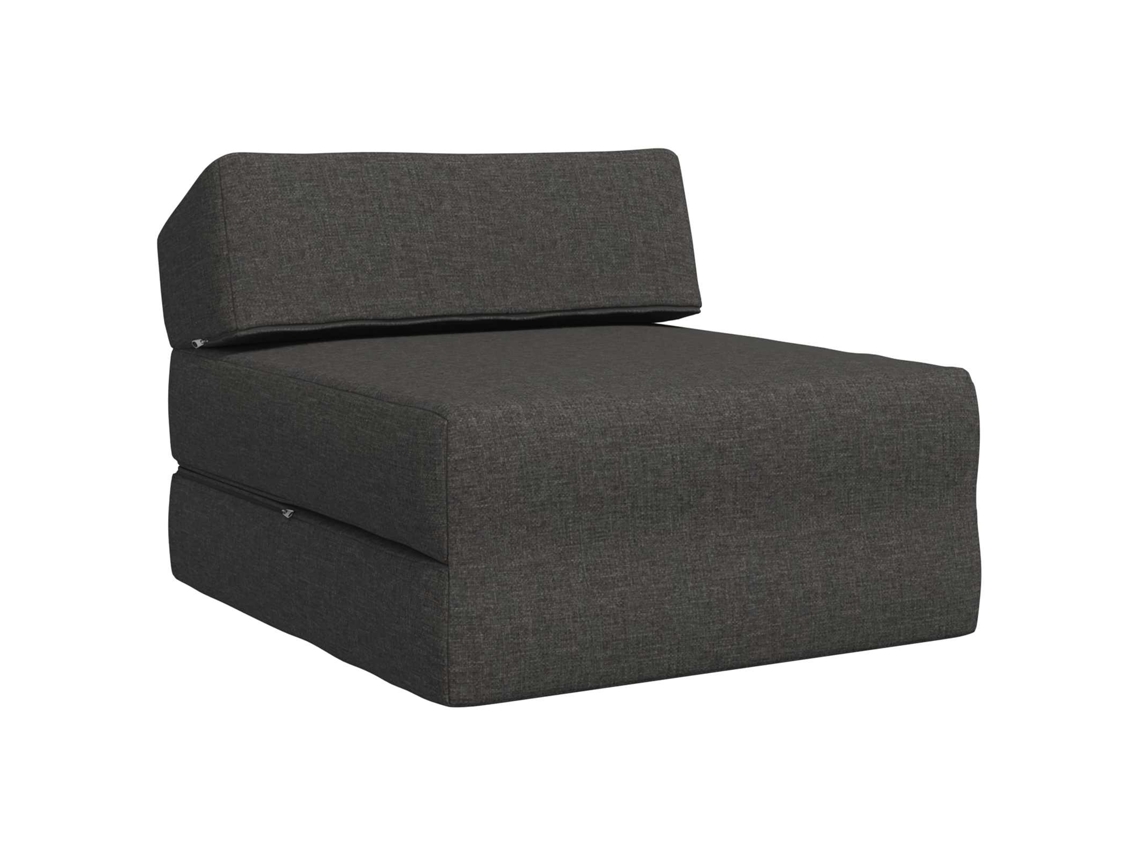 Sofá Cama Plegable Gris Oscuro 60 X 70 X 41 Cm Tela