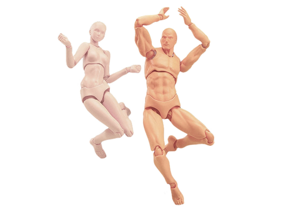 Modelos Articulados De Cuerpo Humano De Pvc Con Base Móvil Para Decoración Y Regalos.