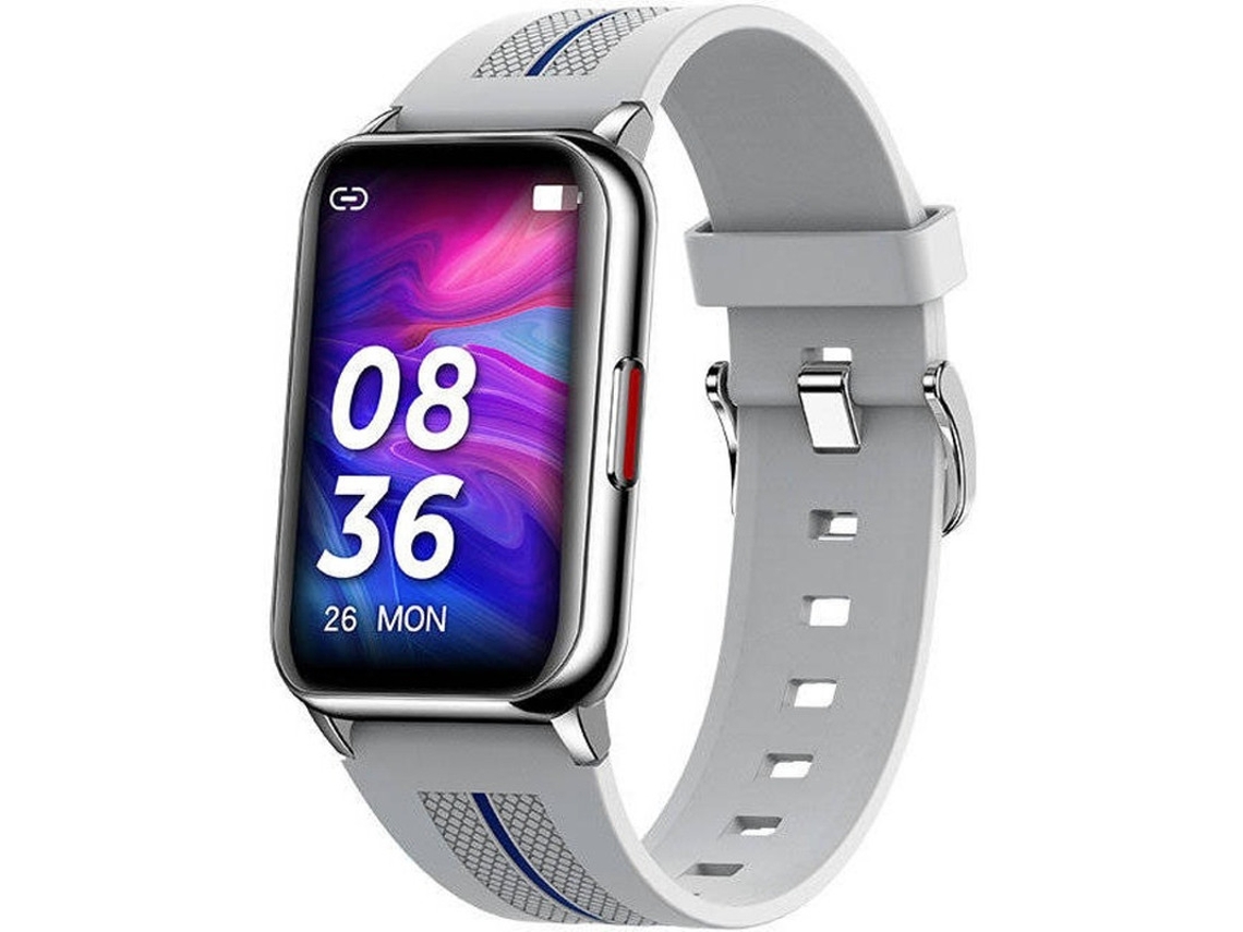 Pulsera inteligente impermeable con control táctil y detección de frecuencia cardíaca, compatible con el sueño Bestvite (gris)