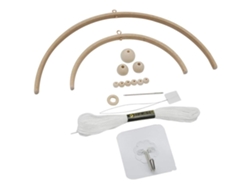Kit De Molino De Viento De Madera Para Armar: Estructura Nórdica Natural Para La Decoración Del Hogar Y Del Bebé.