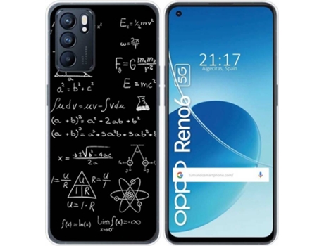 Carcasa Oppo Reno 6 5G TUMUNDOSMARTPHONE Formulas Multicolor