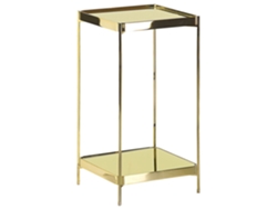 Mesa de centro BELIANI Alsea de Vidrio templado Dorado 29x29x60