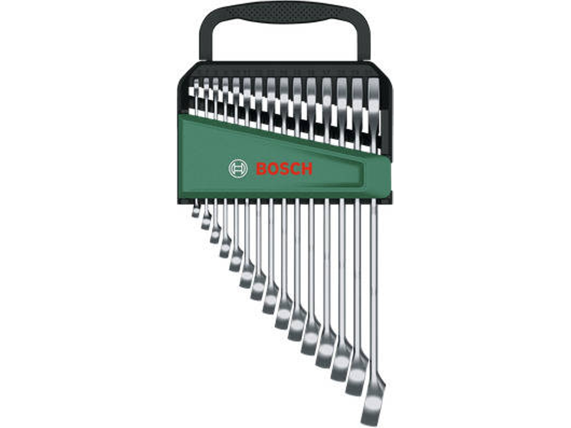 Juego de llaves combinadas Bosch de 15 piezas