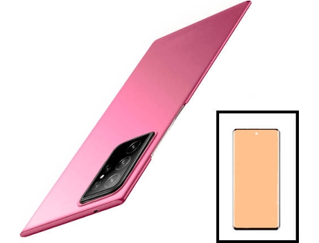 Kit Carcasa + Protector de Pantalla Samsung Galaxy S22 Ultra 5G GIFT4ME Rosa