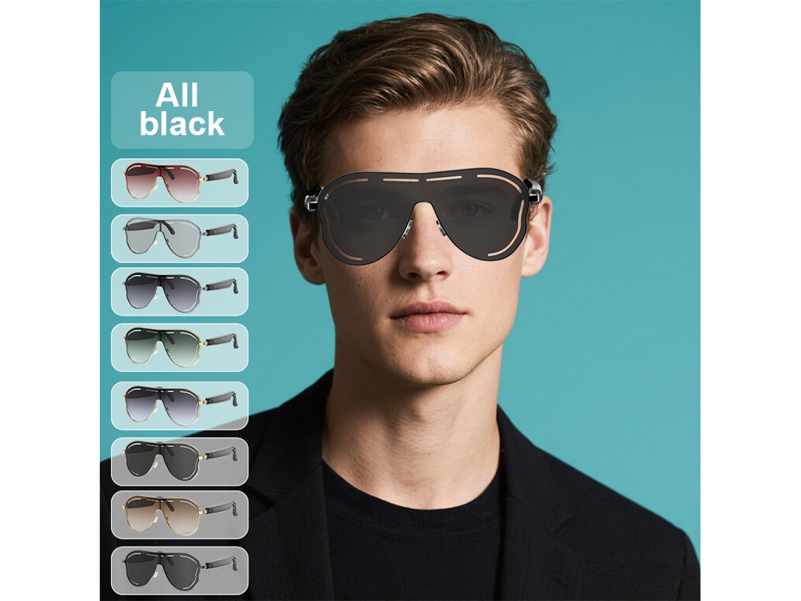 Gafas De Sol Inteligentes Con Ia, Funciones: Traducción, Reproducción De Música Y Llamadas Bluetooth (negro) Czhhmart