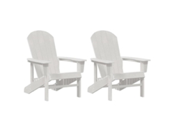 Maison Exclusive - Silla De Jardín 2 Pcs 82 X 74 X 92 Cm Polietileno