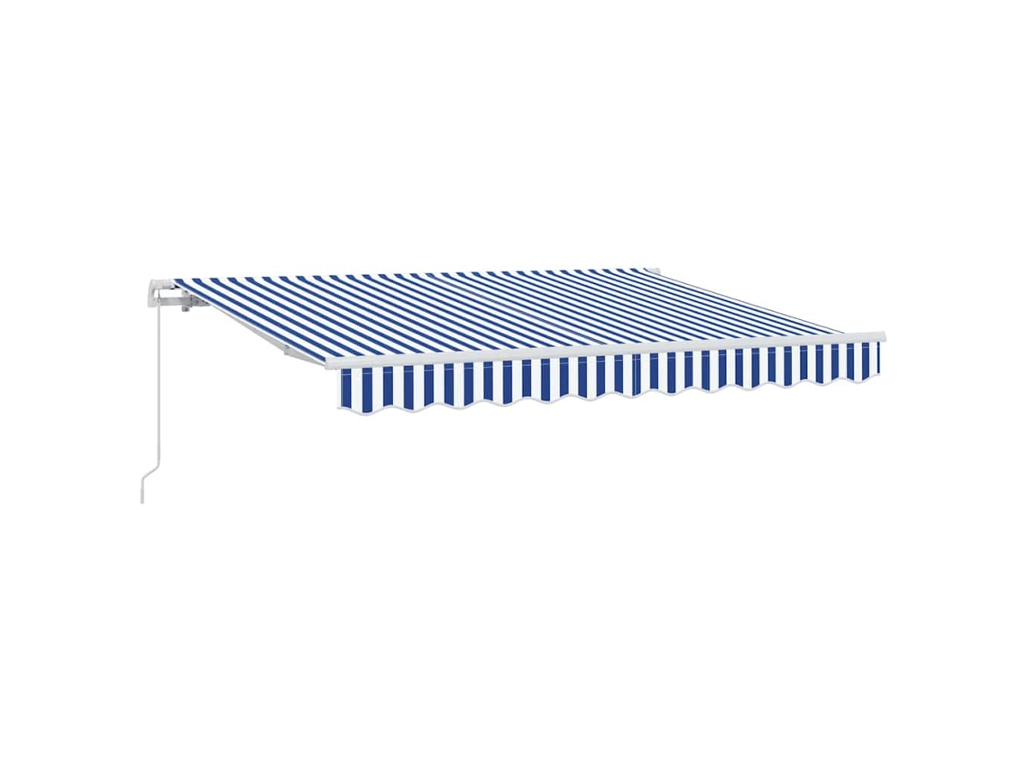 Toldo retráctil Vidaxl de poliéster azul