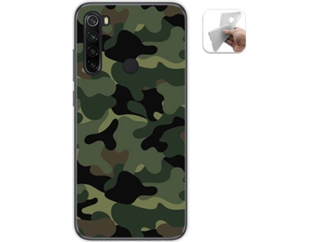 Carcasa Xiaomi Redmi Note 8 (2019/2021) TUMUNDOSMARTPHONE Camuflaje Multicolor