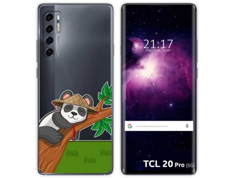Carcasa TCL 20 Pro 5G TUMUNDOSMARTPHONE Dibujos Transparente Multicolor