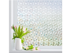 Lámina Para Ventanas Que Proporciona Privacidad, Lámina Decorativa Para Ventanas Con Bloqueo Uv (45 X 200 Cm) Gertiz
