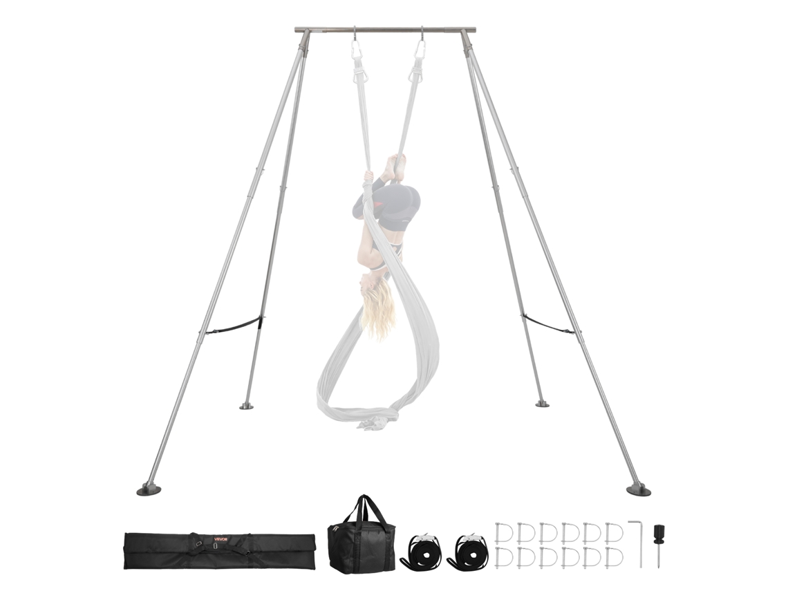 Vevor Soporte De Yoga Aérea Con Estructura Triangular 3200 X 2780 X 3480 Mm