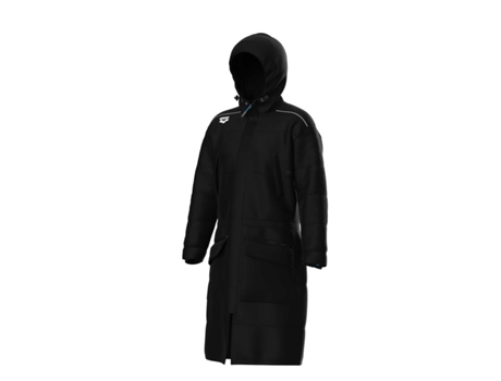 Parka Unisex para Natación ARENA Team Solid Negro (3XL)