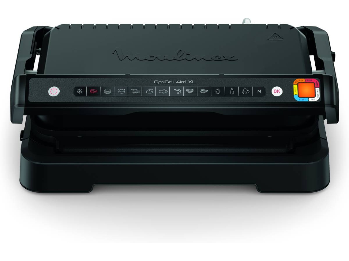 Grill de Mesa MOULINEX Optigrill 4 en 1 XL GI784810 (2200 W - Negro)