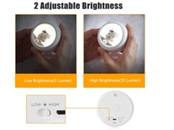 Luces nocturnas LED con sensor de movimiento para niños, recargables por USB, para dormitorio infantil, baño, inodoro, color blanco Vledary