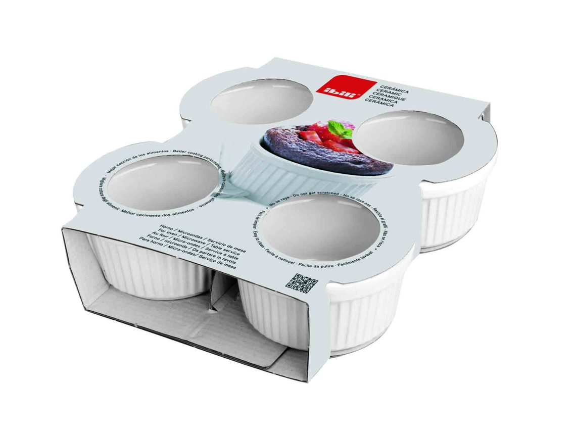 Set 4 Molde Ramequin 9 Cms. IBILI Ref. Ib230010