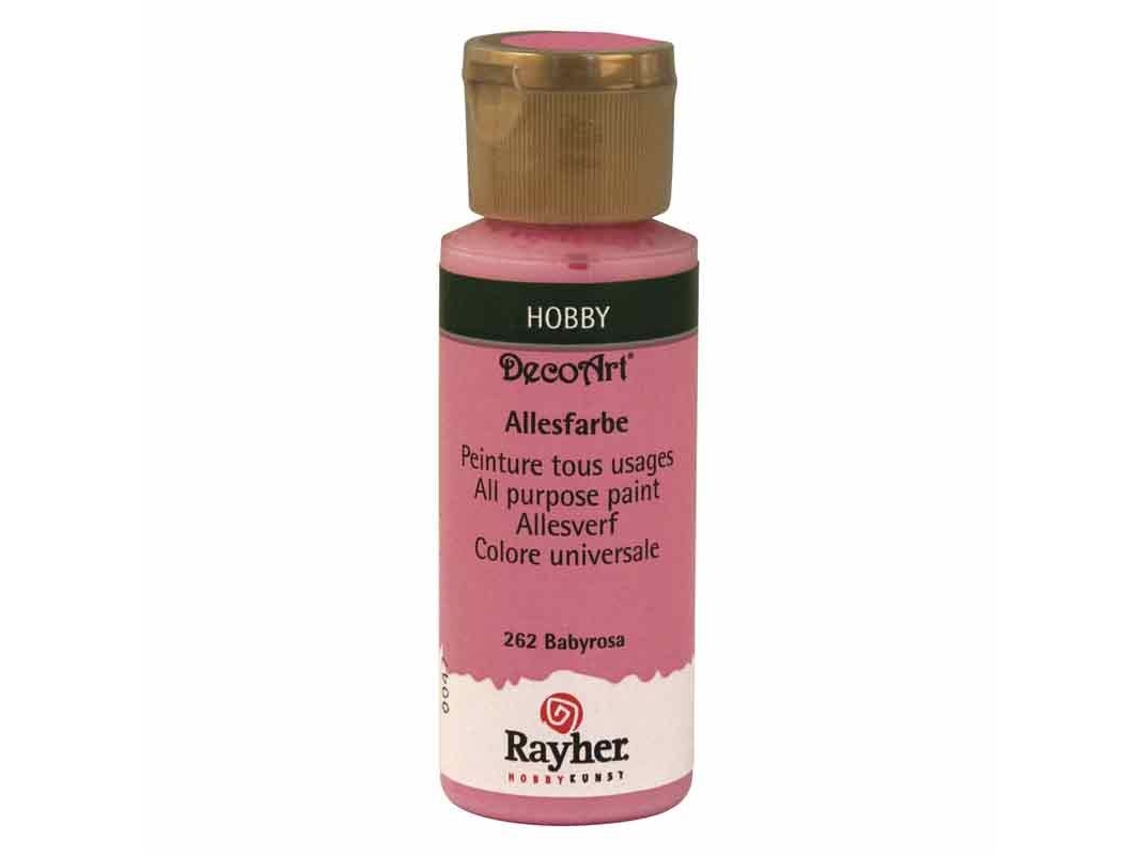 Tinta Acrílica Mate Multiusos RAYHER (Rosa Oscuro - 59 ml)
