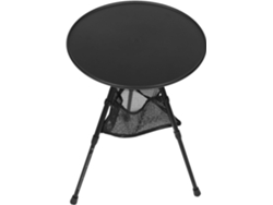 Mesa Redonda Plegable De Camping En Aleación D, Ideal Para Senderismo Y Picnics, Diseño Compacto Y Altura Ajustable.