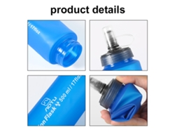 Botella De Agua Deportiva Plegable Tpu, Balón De Agua Flexible Para Deporte Al Aire Libre, Running, Ciclismo Y Senderismo