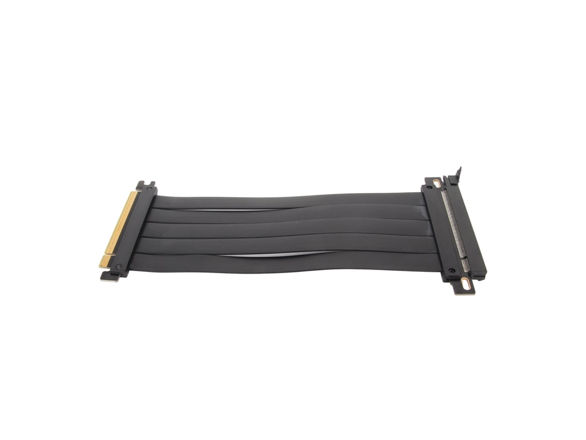 Cabo Extensor Pcie 4.0 X16 Com Alta Blindagem Flexível 180 Graus Para Placa De Vídeo Preto 50cm