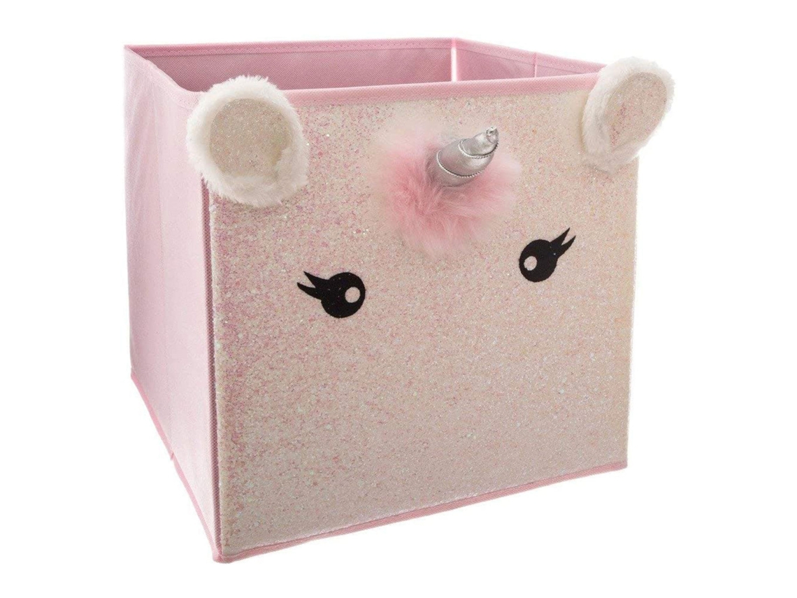 Well Home - Caja de almacenamiento infantil con diseño de unicornio