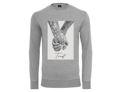 Camiseta de Hombre MISTER TEE Cuello Redondo Trust Gris (M)