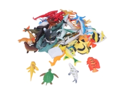 -48pcs Juguetes De Animales Marinos Material Ecológico Figuras Miniaturas De Peces Tropicales Para Niños De 4 A 6 Años